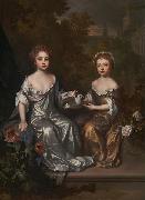 Willem Wissing Portrait of Henrietta and Mary Hyde oil painting